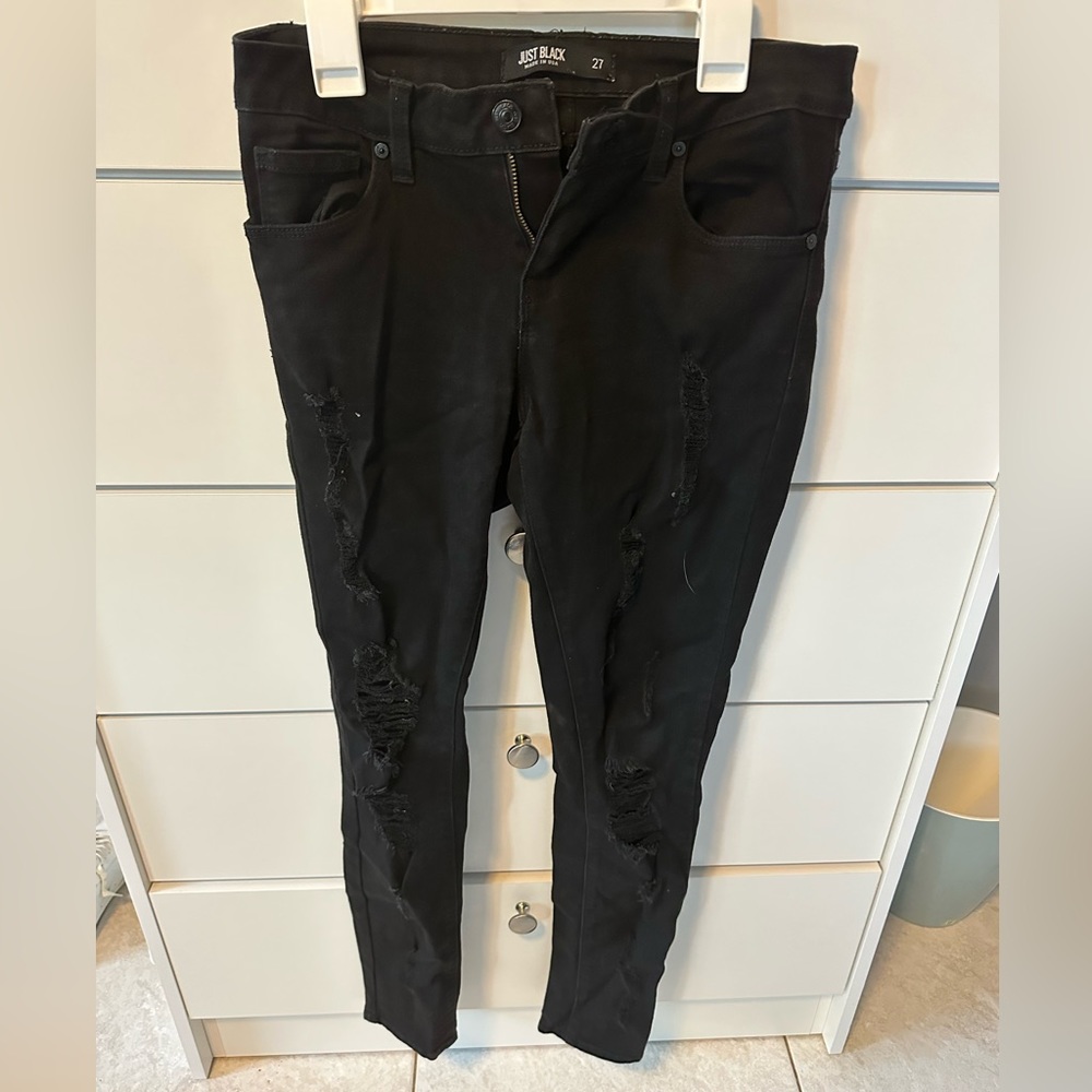 Just black- black jeans